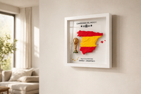 Cuadro Conmemorativo España Campeona del Mundo 2026 — Impresión 3D