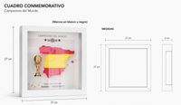 Cuadro Conmemorativo España Campeona del Mundo 2026 — Impresión 3D